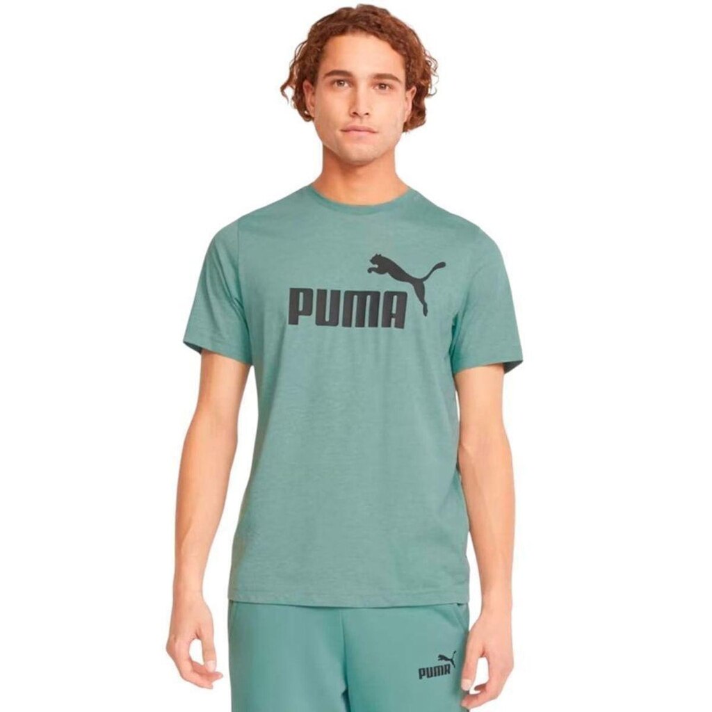 Camiseta Puma Essentials NO. 1 Logo Masculina - Verde M