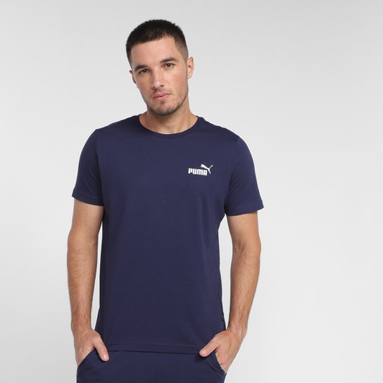 Camiseta Puma Essentials Small Logo Masculina - Azul é boa?