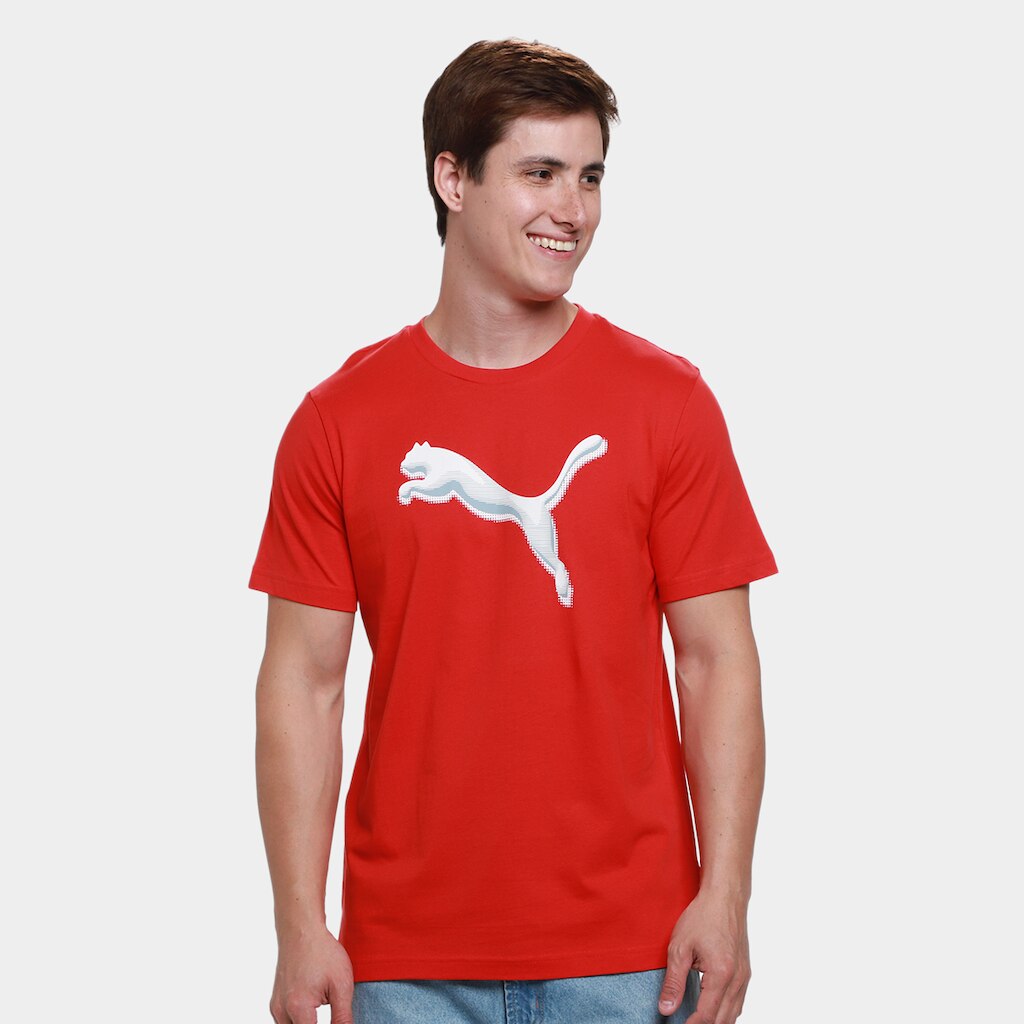 Camiseta Puma Graphic Cat Logo Masculina