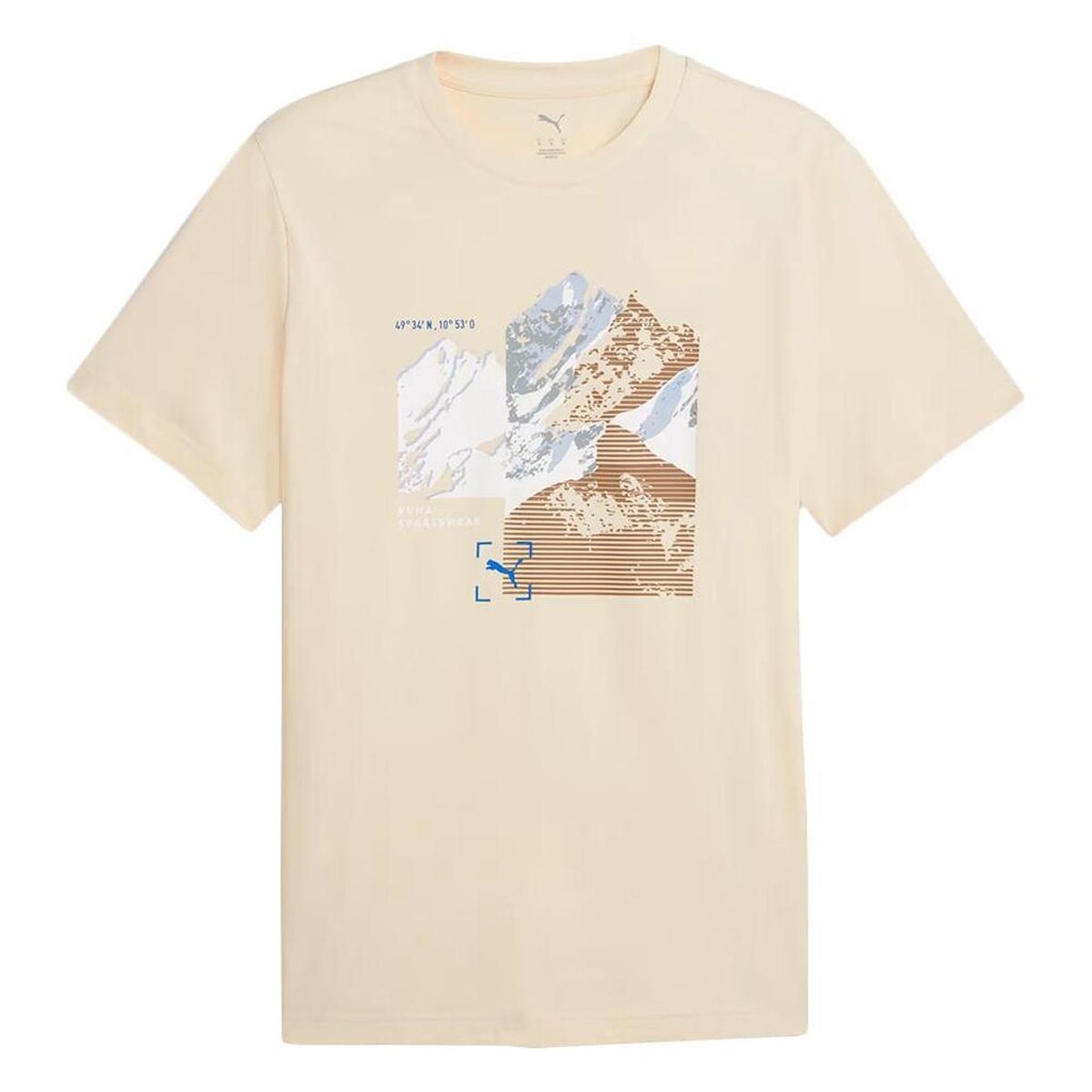 CAMISETA PUMA GRAPHIC MOUNTAIN MASCULINO - AREIA G