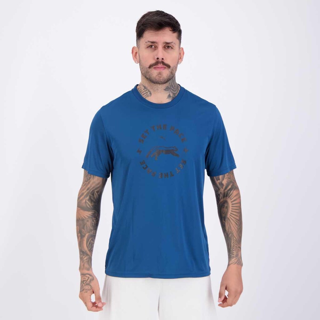 Camiseta Puma Graphic Run Slogan Tee Q1 Masculina