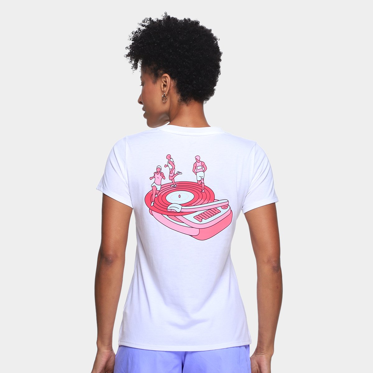 Camiseta Puma Graphics Running Nitro W Feminina - 1