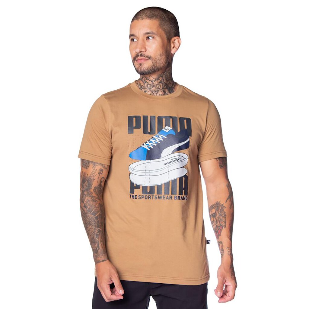 Camiseta Puma Graphics Sneaker Layers Masculina