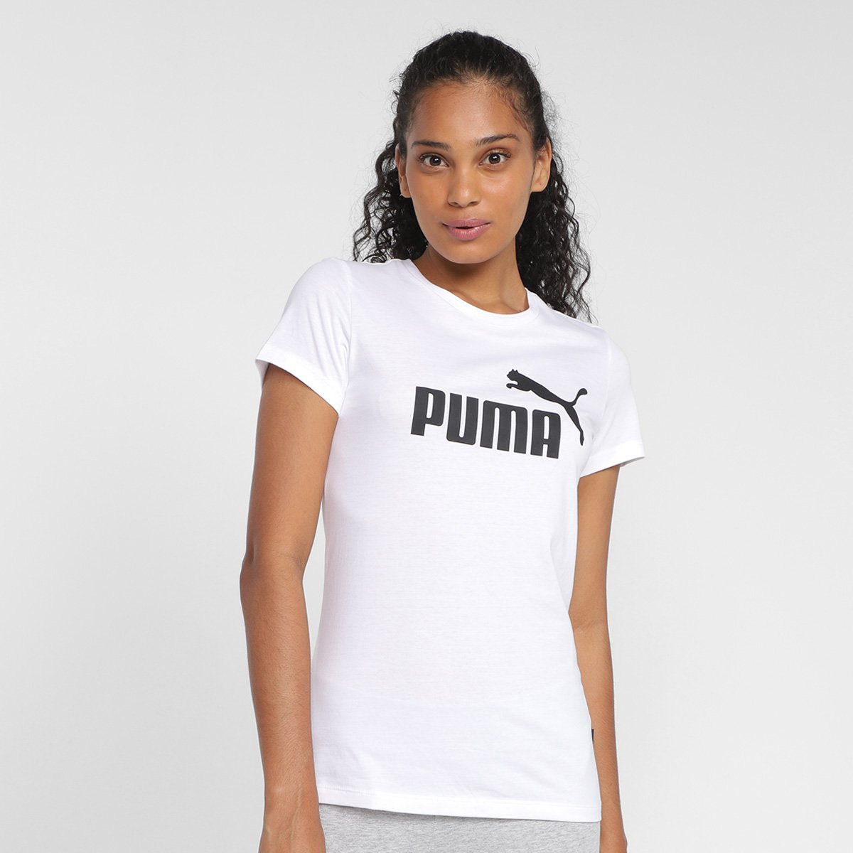 Puma Essentials Camiseta Puma Feminina Branca Camiseta Da Puma