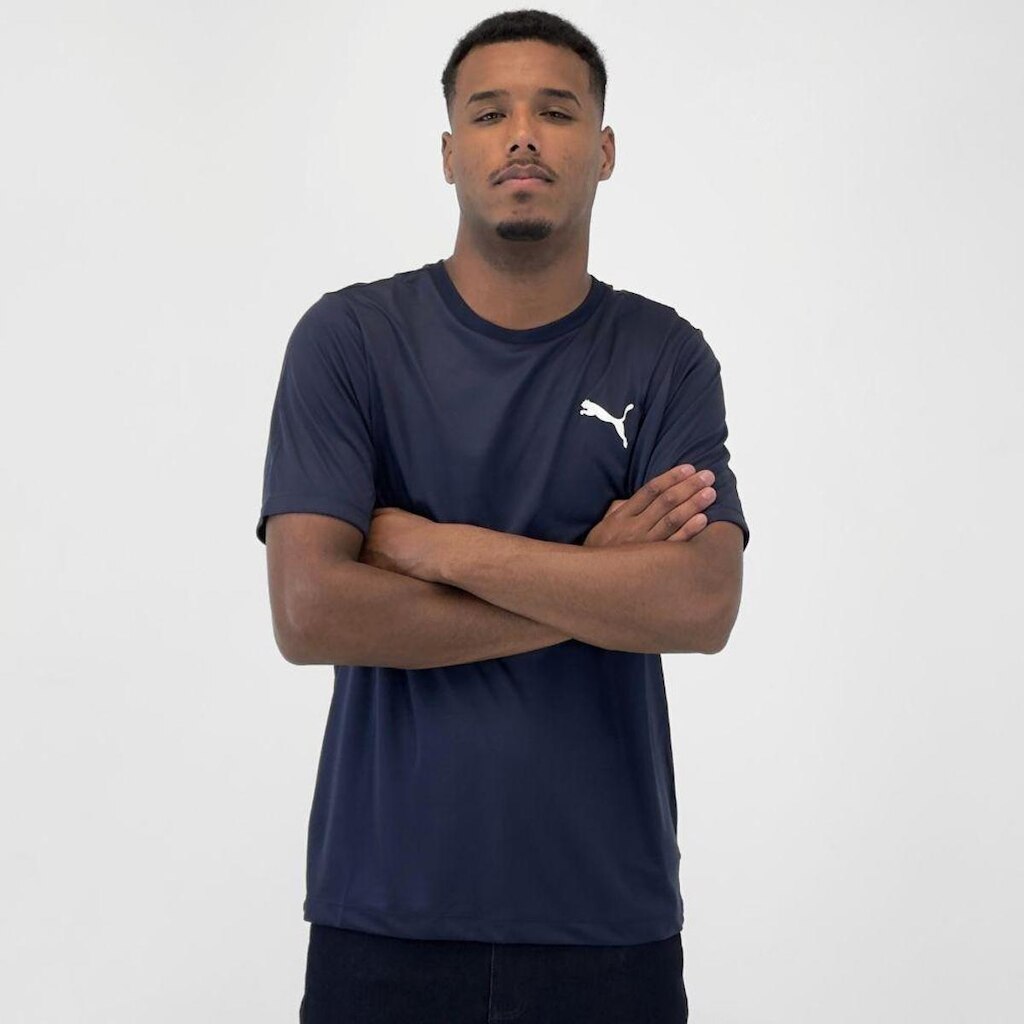 Camiseta Puma Manga Curta Dry Small Logo Tee Masculina