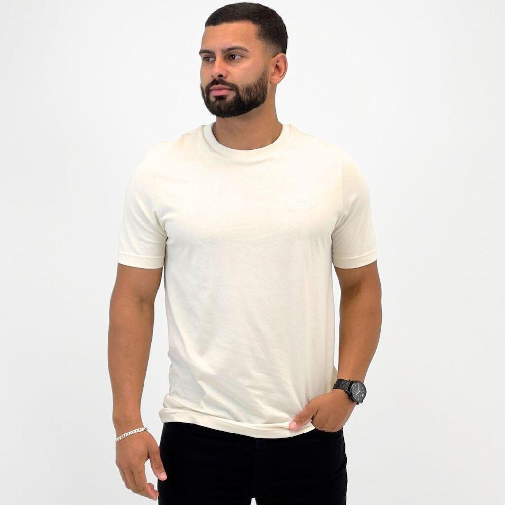 Camiseta Puma Manga Curta Gola Redonda Masculina