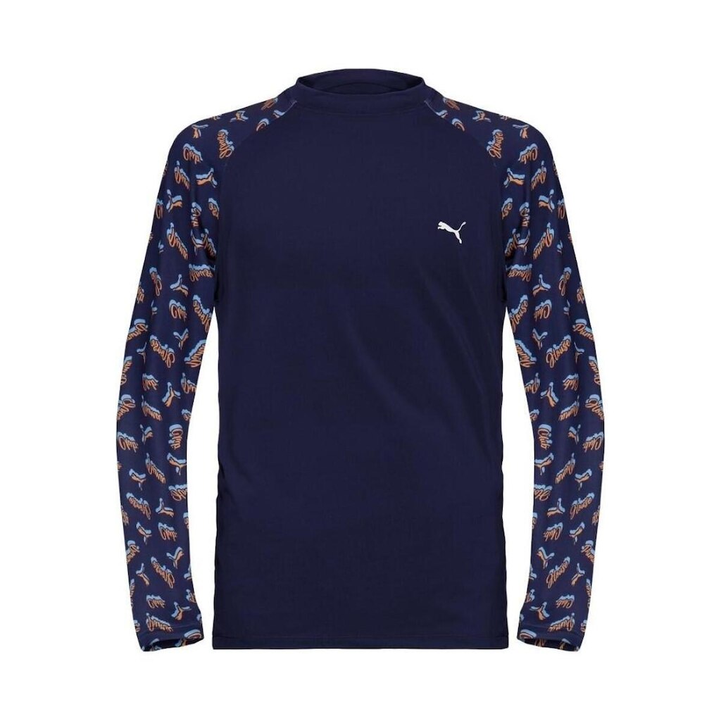 Camiseta Puma Manga Longa Estampada Proteção Solar UV50+ Infantil