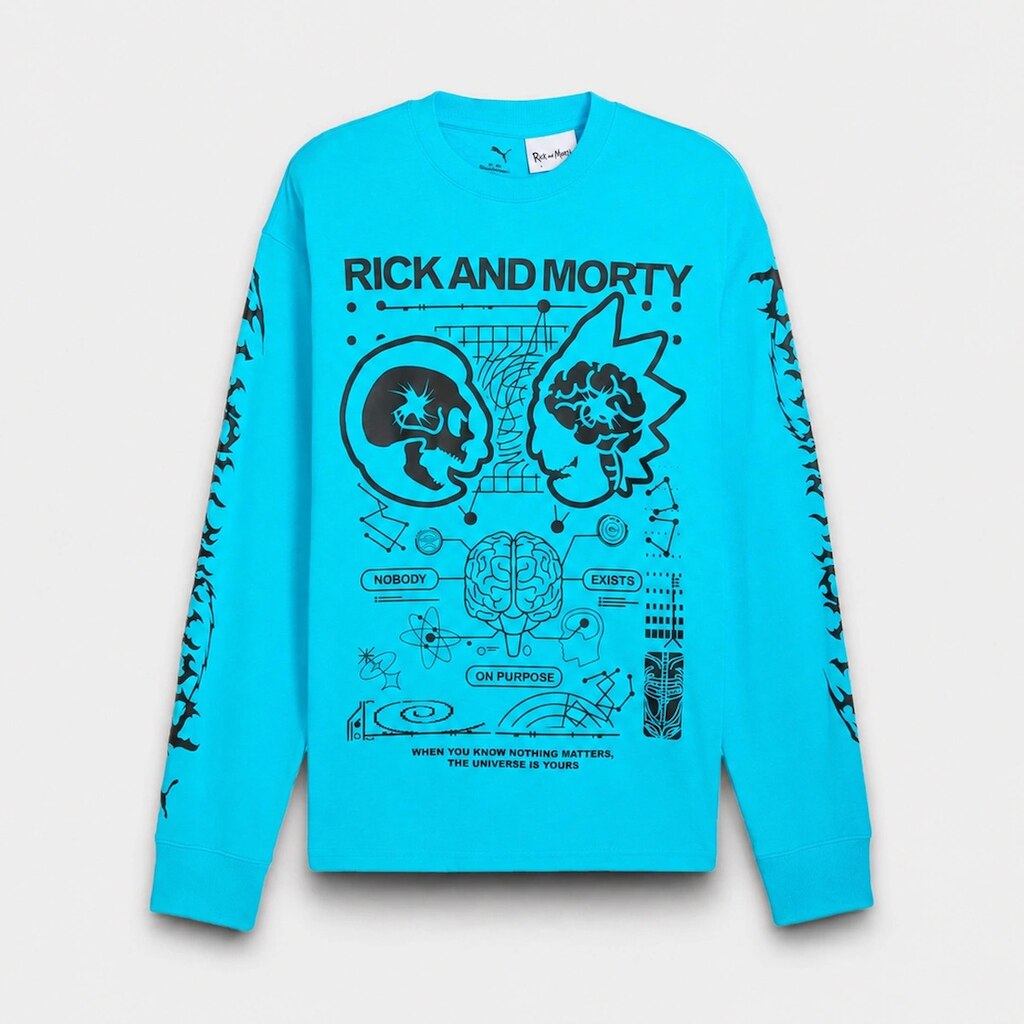 Camiseta Puma Manga Longa X Rick And Morty Masculino