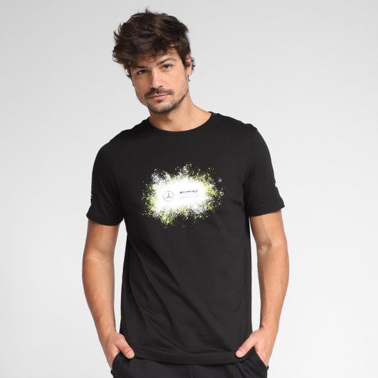 Camiseta Puma MAPF1 Logo+ Masculina - Preto