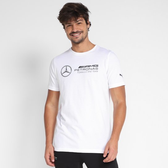 Camiseta Puma MAPF1 Logo Masculina - Branco Menor preço em Camiseta Puma MAPF1 Logo Masculina - Branco