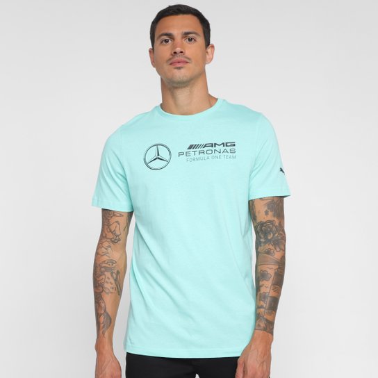 Camiseta Puma MAPF1 Logo Masculina - Verde Menor preço em Camiseta Puma MAPF1 Logo Masculina - Verde