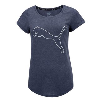 Camiseta Puma Performance Heather Cat Feminina