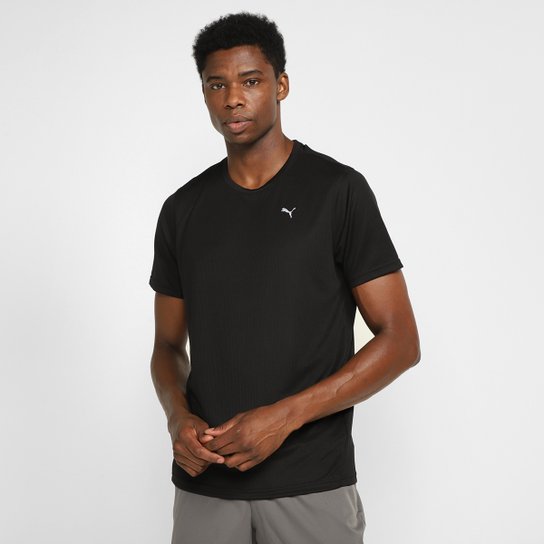 Camiseta Puma Performance Masculina - Preto Menor preço em Camiseta Puma Performance Masculina - Preto