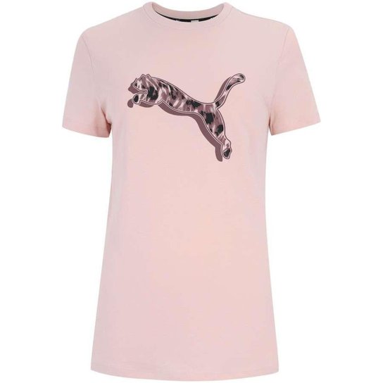 CAMISETA PUMA POWER SAFARI TEE FEMININA TAMANHO GG - Rosa Menor preço em CAMISETA PUMA POWER SAFARI TEE FEMININA TAMANHO GG - Rosa