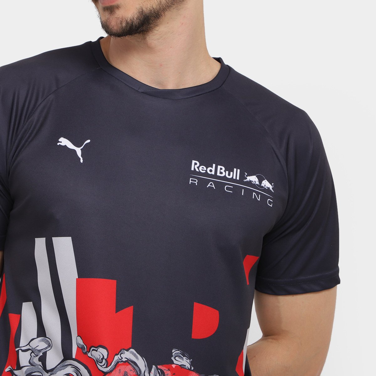 Camiseta Puma Red Bull Double Masculina - 2