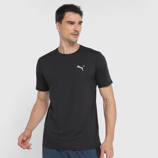 Camiseta Puma Run Favorite - Preto Menor preço em Camiseta Puma Run Favorite - Preto