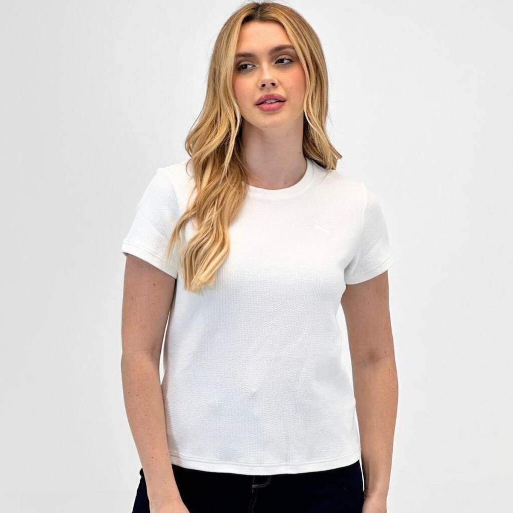 Camiseta Puma T-shirt Her Tee Manga Curta Feminina