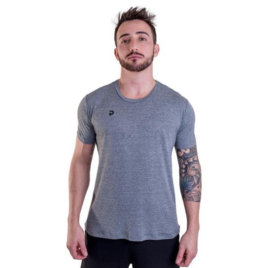 Camiseta Punnto Masculina Manga Curta Porus Poliamida - Cinza Menor preço em Camiseta Punnto Masculina Manga Curta Porus Poliamida - Cinza