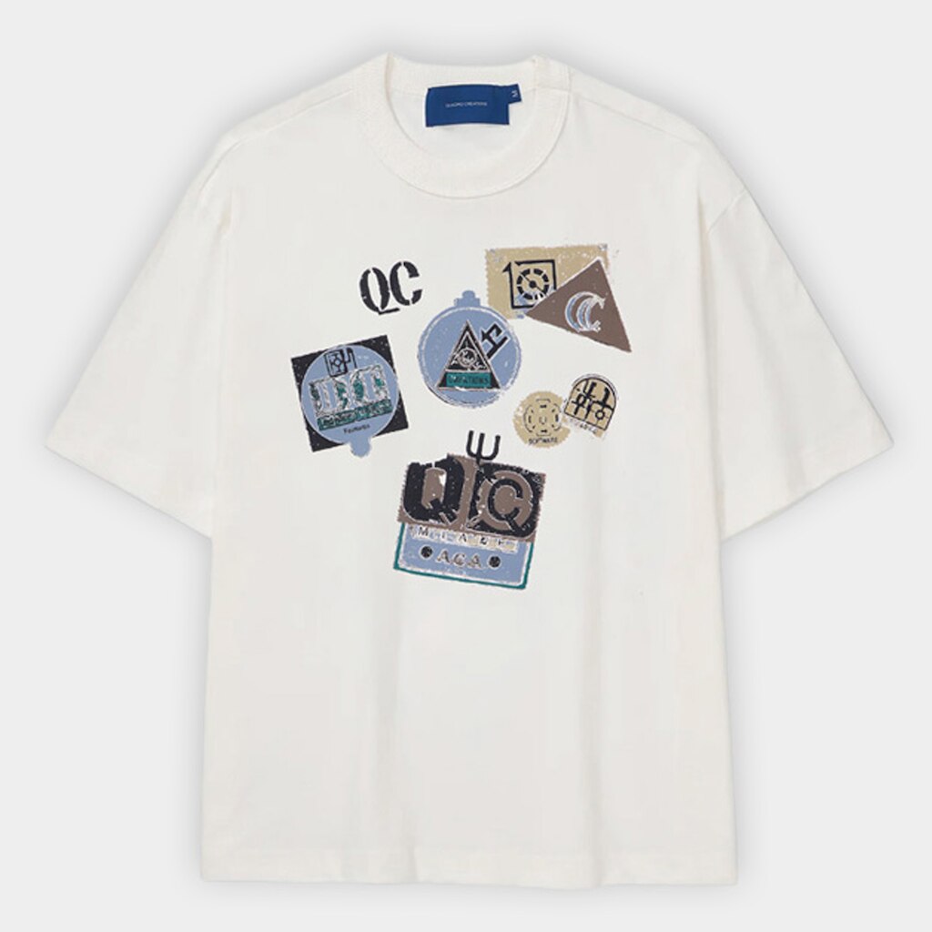 Camiseta Quadro Creations Stamps Boxy