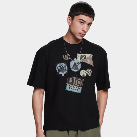 Camiseta Quadro Creations Stamps Boxy