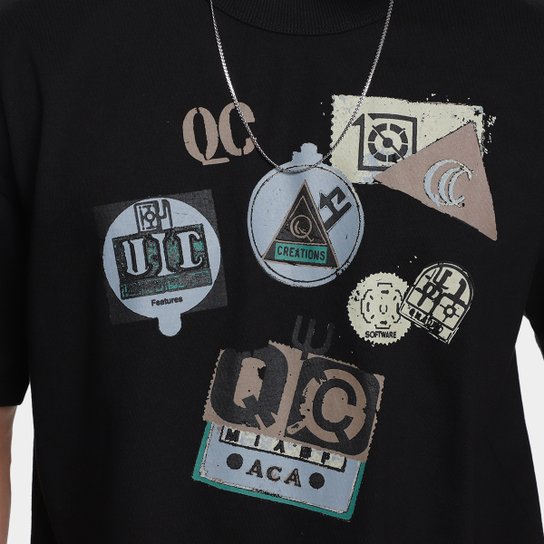 Camiseta Quadro Creations Stamps Boxy