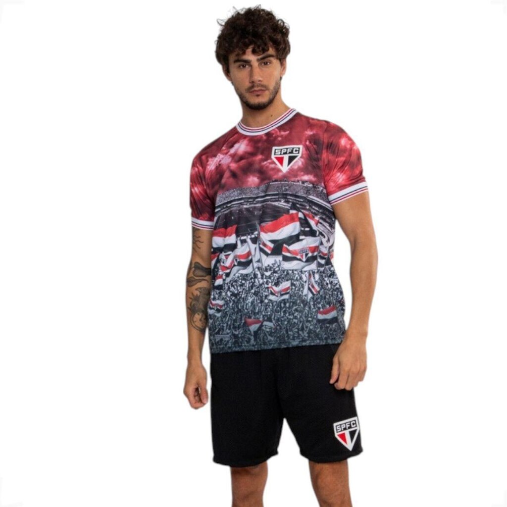 Camiseta Quebrada Sublimado São Paulo