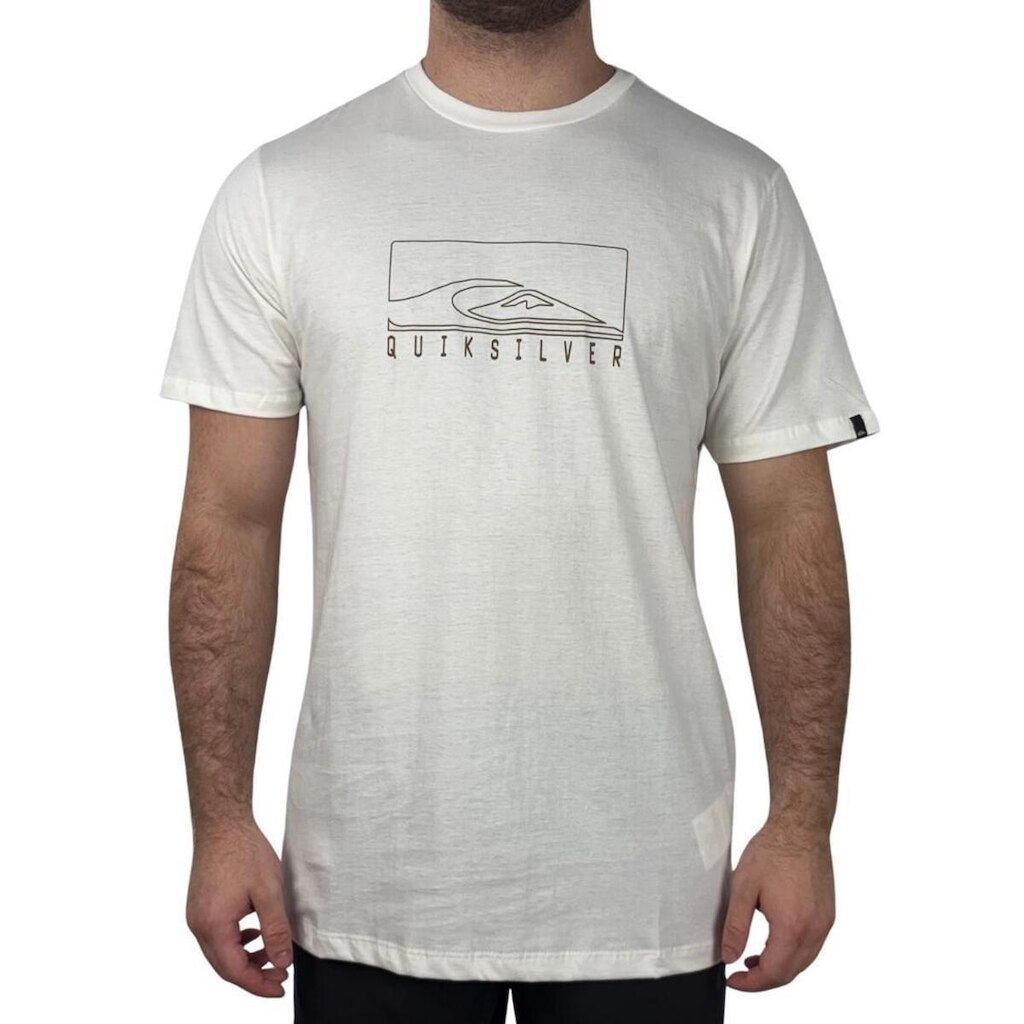 Camiseta Quiksilver Boxed Out Snow White Masculino