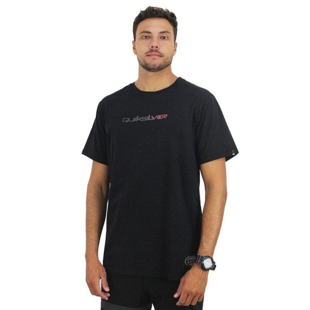 Camiseta Quiksilver Gradient Type New Wave Black