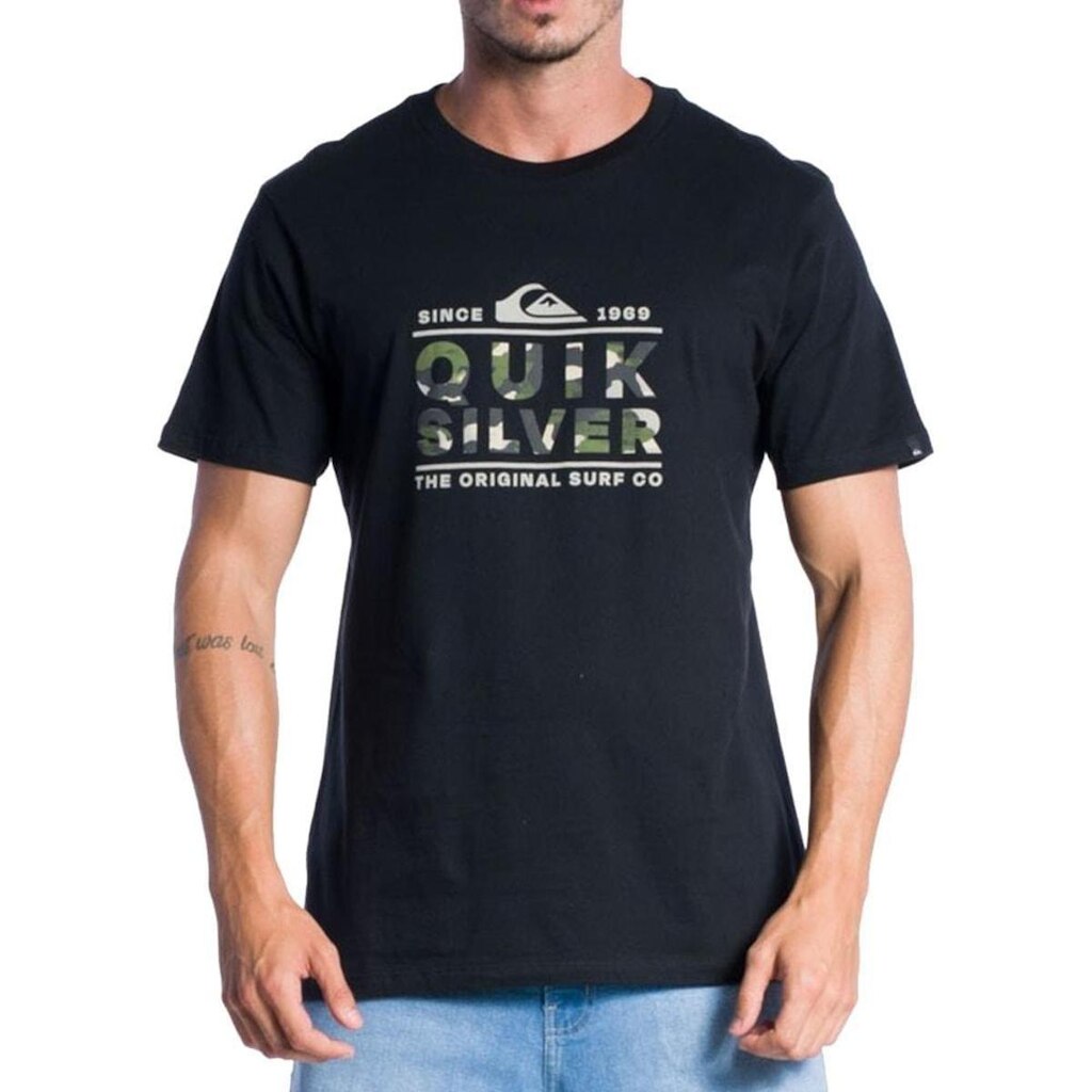 Camiseta Quiksilver Logo Print SM24 Masculina