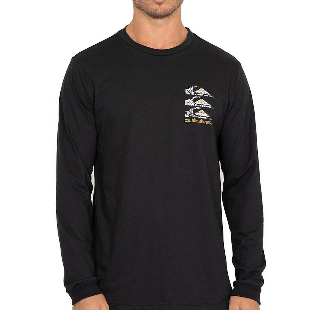 Camiseta Quiksilver Manga Longa Three Logo WT26