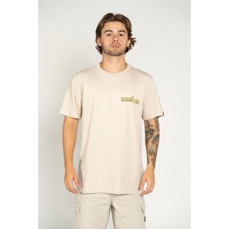 Camiseta Quiksilver M/C Disconnect Effect Areia-Areia-M