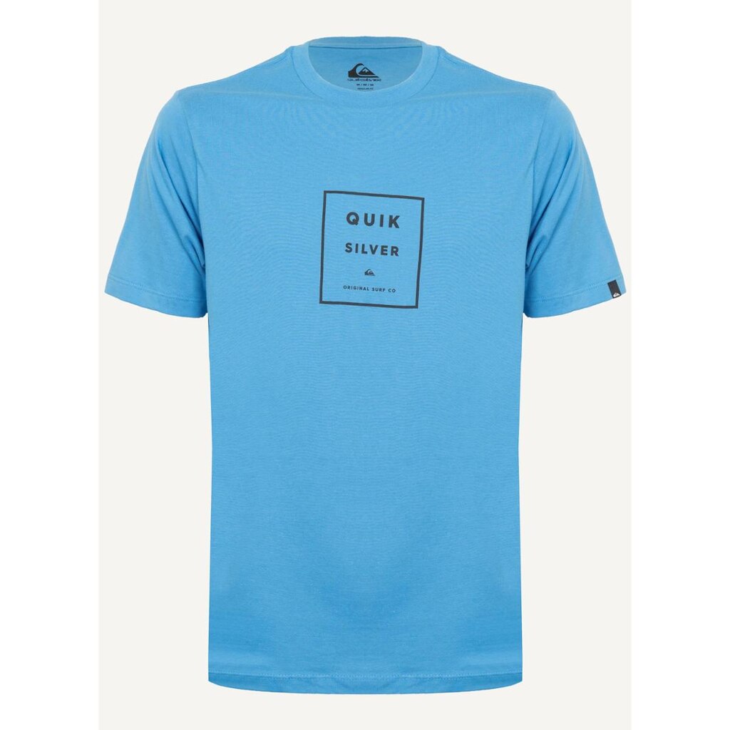 Camiseta Quiksilver M/C Squared Up Azul Claro