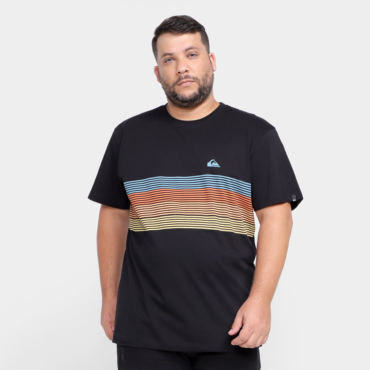 Camiseta Quiksilver Point Break Plus Size Masculina - Preto | Netshoes