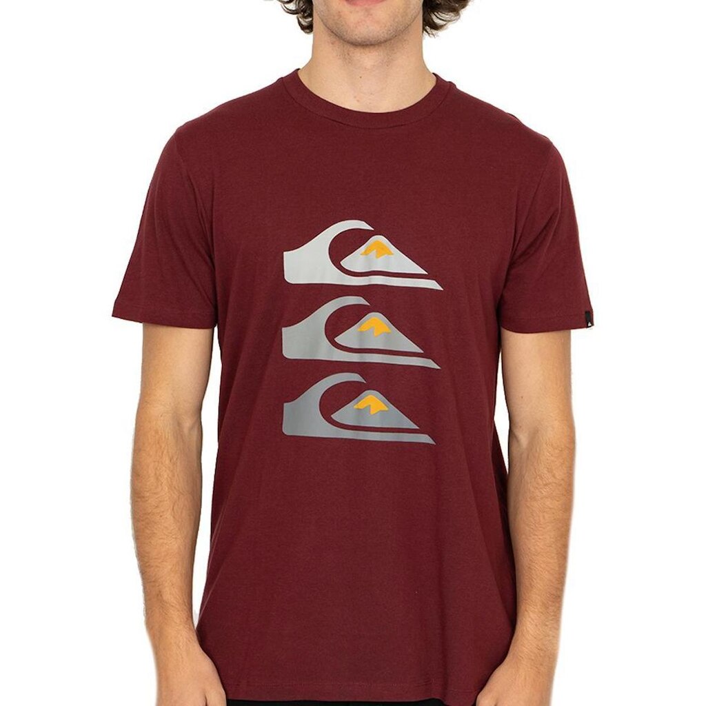 Camiseta Quiksilver Three Logo SM26 Masculina