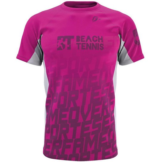 Camiseta Raglan Beach Tennis Unissex Spelling Rosa - Rosa Menor preço em Camiseta Raglan Beach Tennis Unissex Spelling Rosa - Rosa