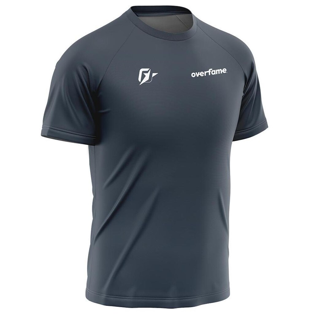 Camiseta Raglan Unissex OverFame Gradiente Tie Dye Cinza