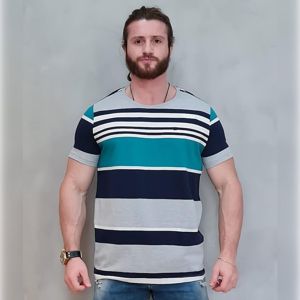 Camiseta Rapport Sagitta de Algodão Masculina