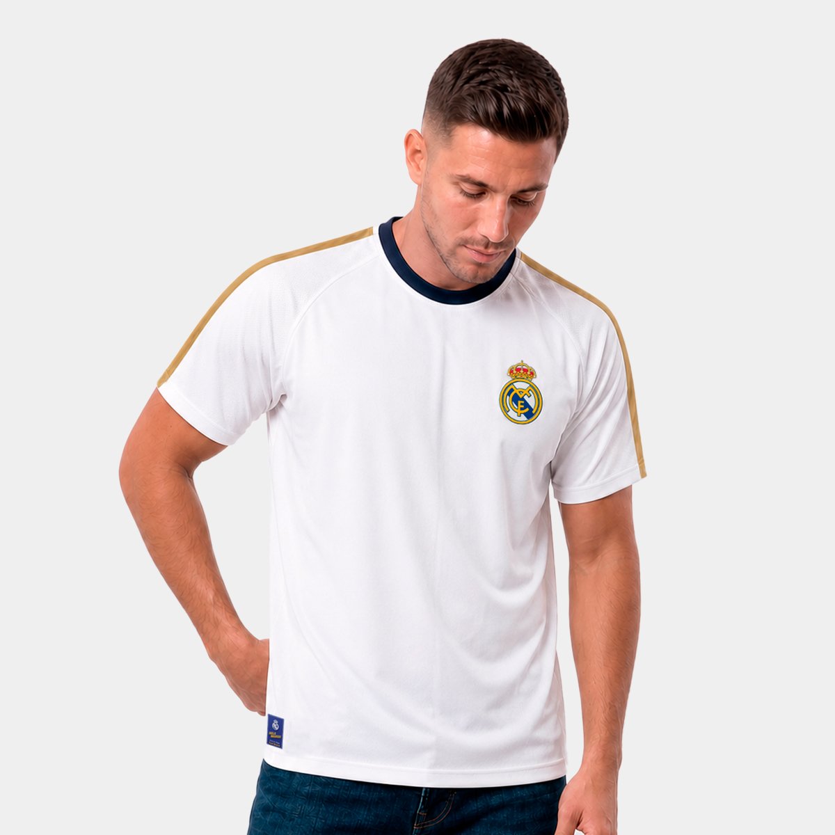 Camiseta Real Madrid Masculina Branco
