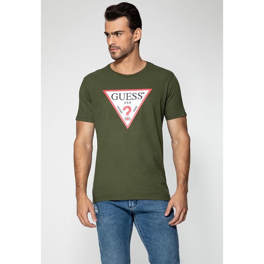 Camiseta Red Logo Guess Verde