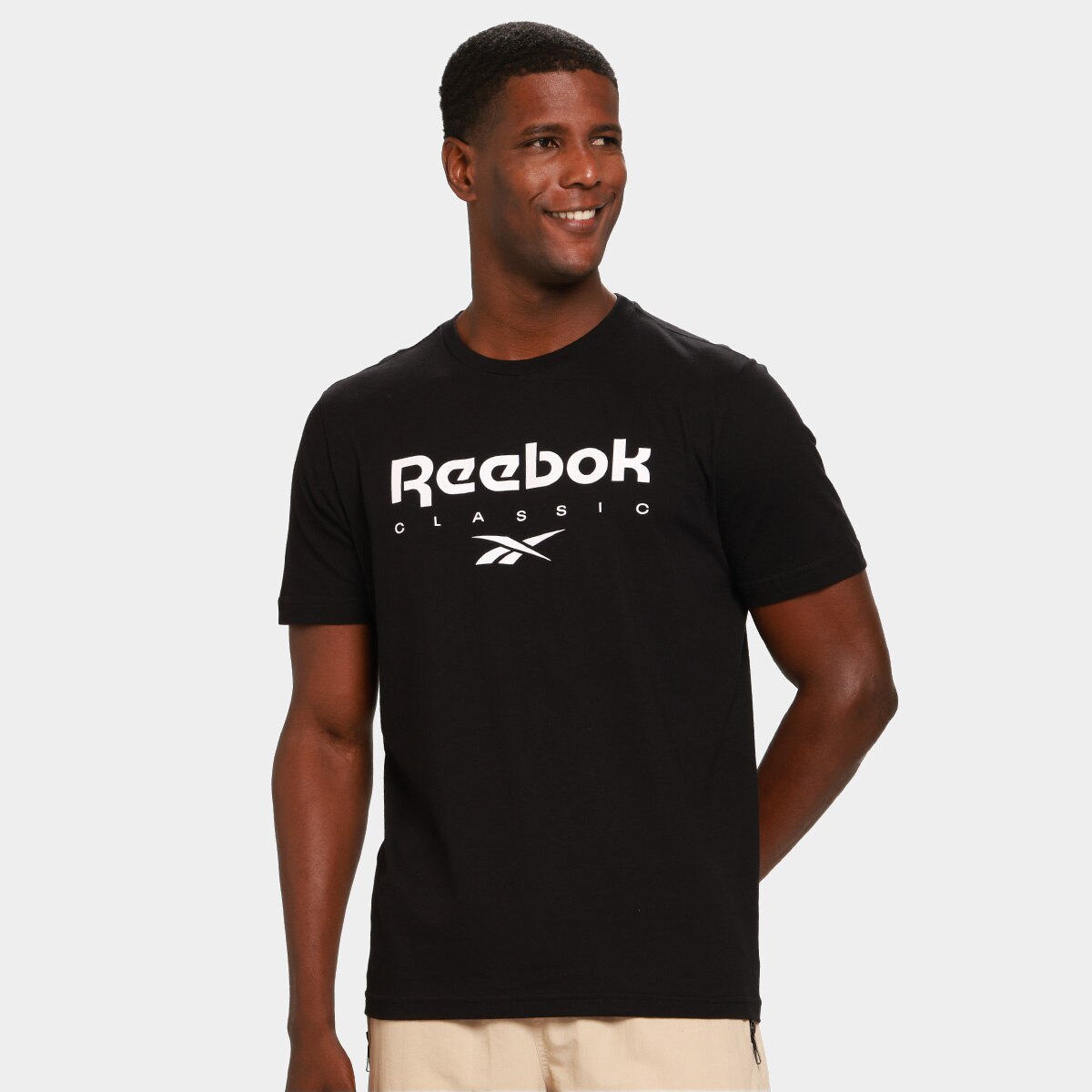 Camiseta Reebok Classic Masculina - Preto | Netshoes