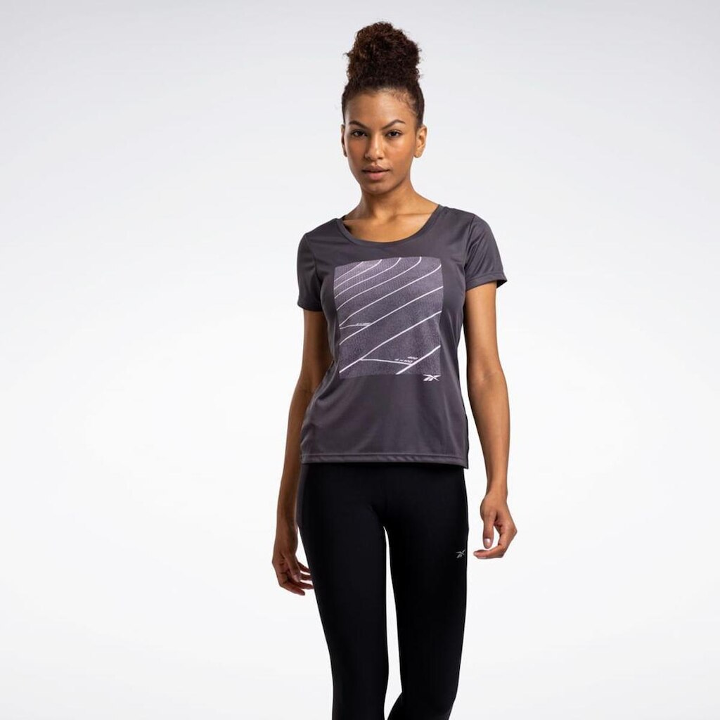 Camiseta Reebok W Utility Print SS Tee Feminina