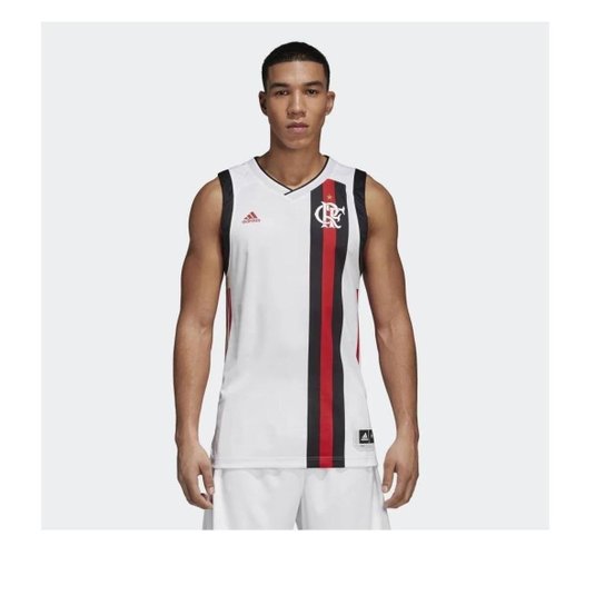 Camiseta Regata Adidas Flamengo Basquete II - Branca - Branco é ruim? Camiseta Regata Adidas Flamengo Basquete II - Branca - Branco é boa?