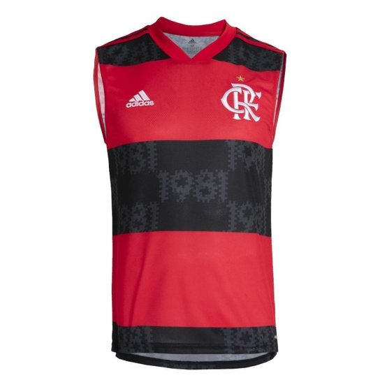Camiseta Regata Adidas Masculina Flamengo I 21/22 - Vermelho+Preto é ruim? Camiseta Regata Adidas Masculina Flamengo I 21/22 - Vermelho+Preto é boa?