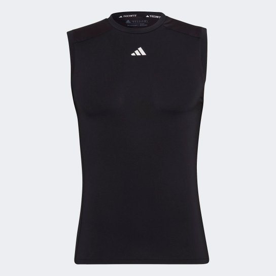 Camiseta Regata Adidas Techfit Masculina - Preto+Chumbo é ruim? Camiseta Regata Adidas Techfit Masculina - Preto+Chumbo é boa?