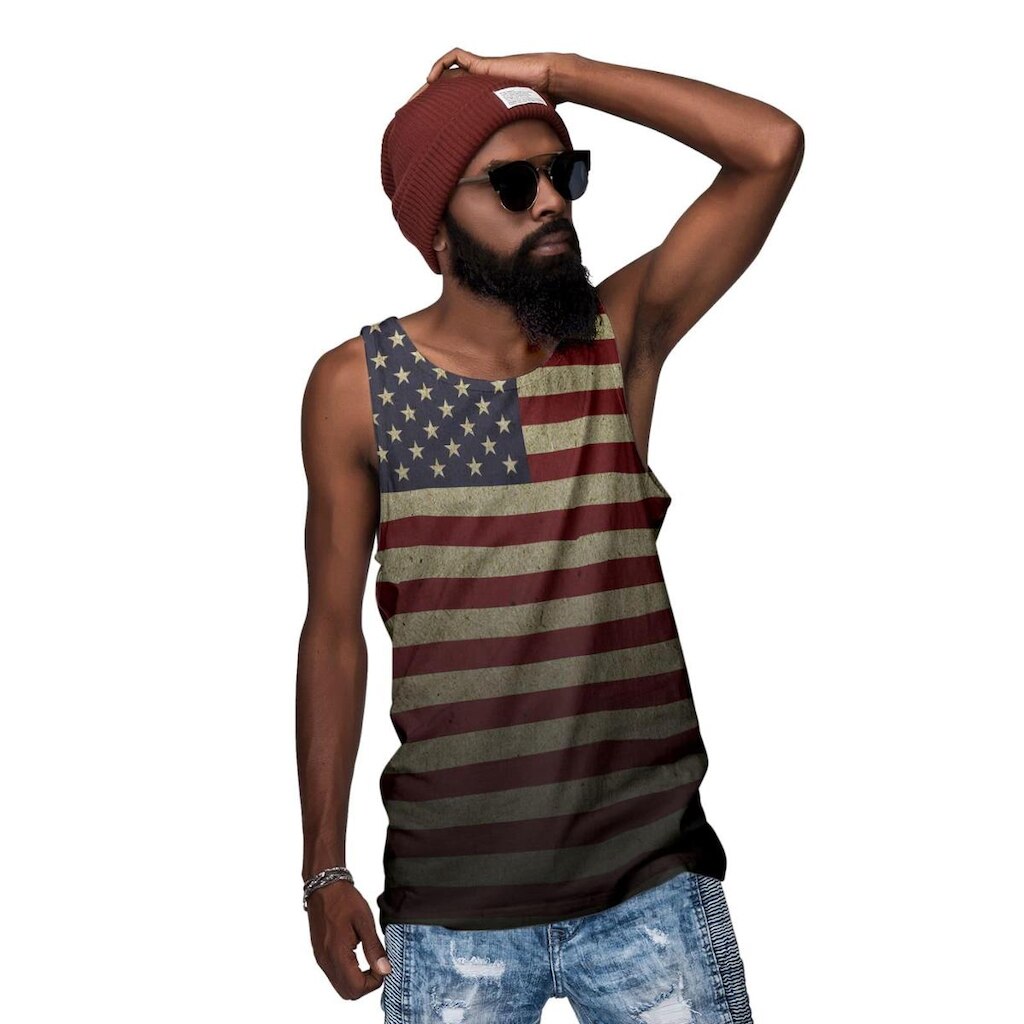 Camiseta Regata Bandeira EUA Masculina