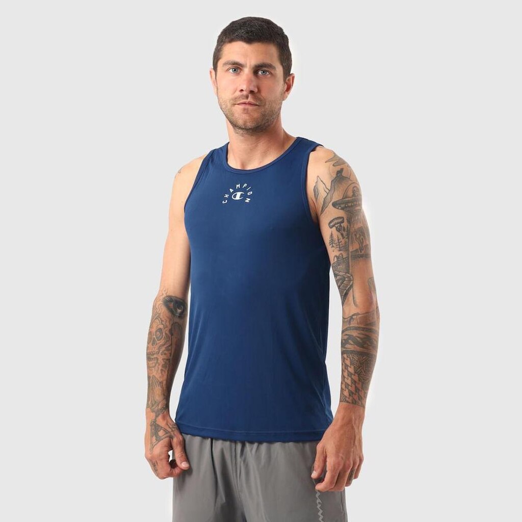 CAMISETA REGATA CHAMPION ACTIVE DRY COLLEGE LOGO INK