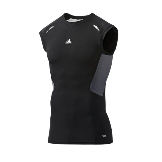 Camiseta Regata Compressão adidas Preparation Techfit W58806 - Preto Menor preço em Camiseta Regata Compressão adidas Preparation Techfit W58806 - Preto