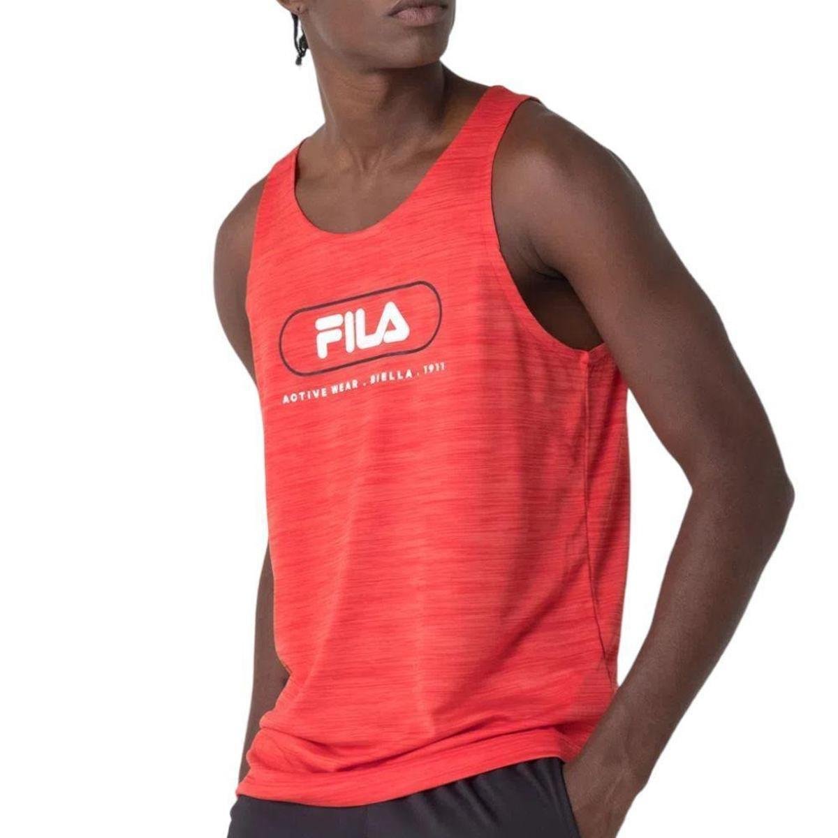 Camiseta Regata Fila Sport Melange Masculina Fit F11AT260