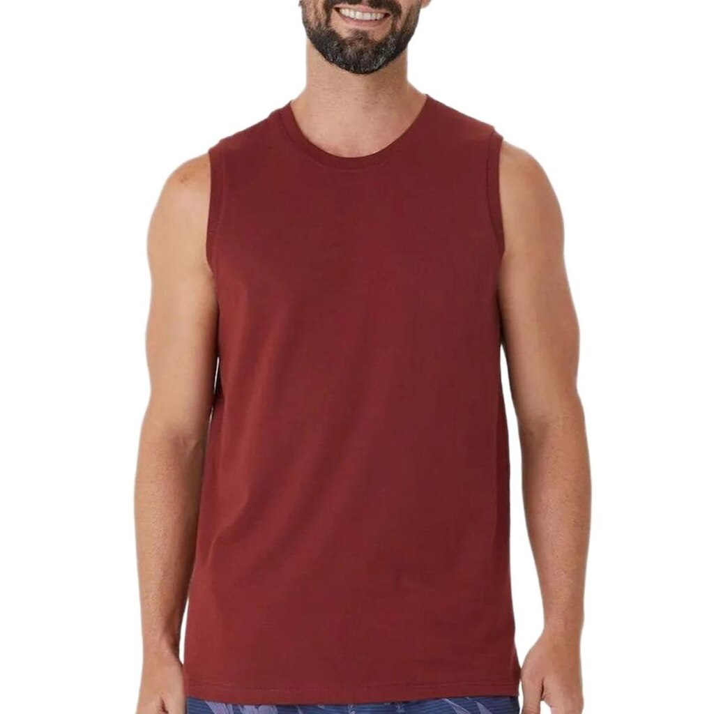 Camiseta Regata Malwee 1000004421 Masculina Algodão T. P/XGG