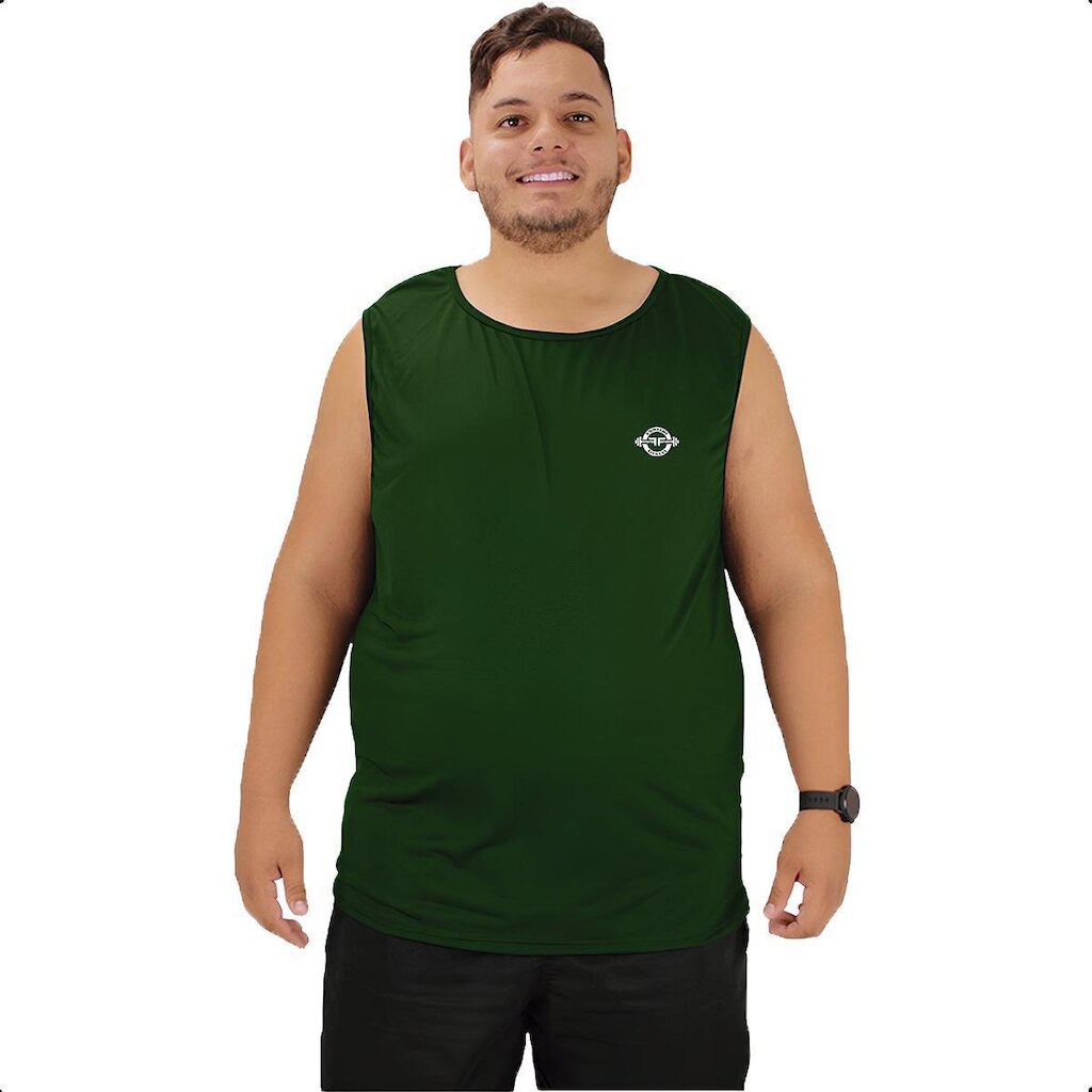 Camiseta Regata Masculina Academia Plus Size Premium